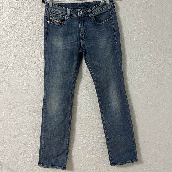 Diesel Jeans Womens (29X30) Blue Ronhy Straight Leg Made In Italy - Picture 1 of 11